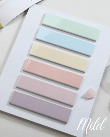 โมเสคสีพาสเทล TIMELESS TILES รุ่น MILD 28.8X19.8 ซม. สีเขียวมิ้นท์ ผิวเงา_2